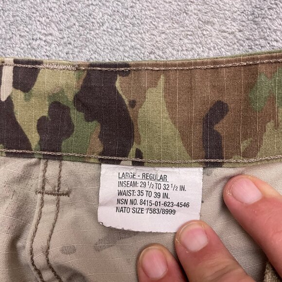 US Army Combat Pants Size Large Regular Camo Trouser Army Combat Uniform Unisex - Picture 8 of 14